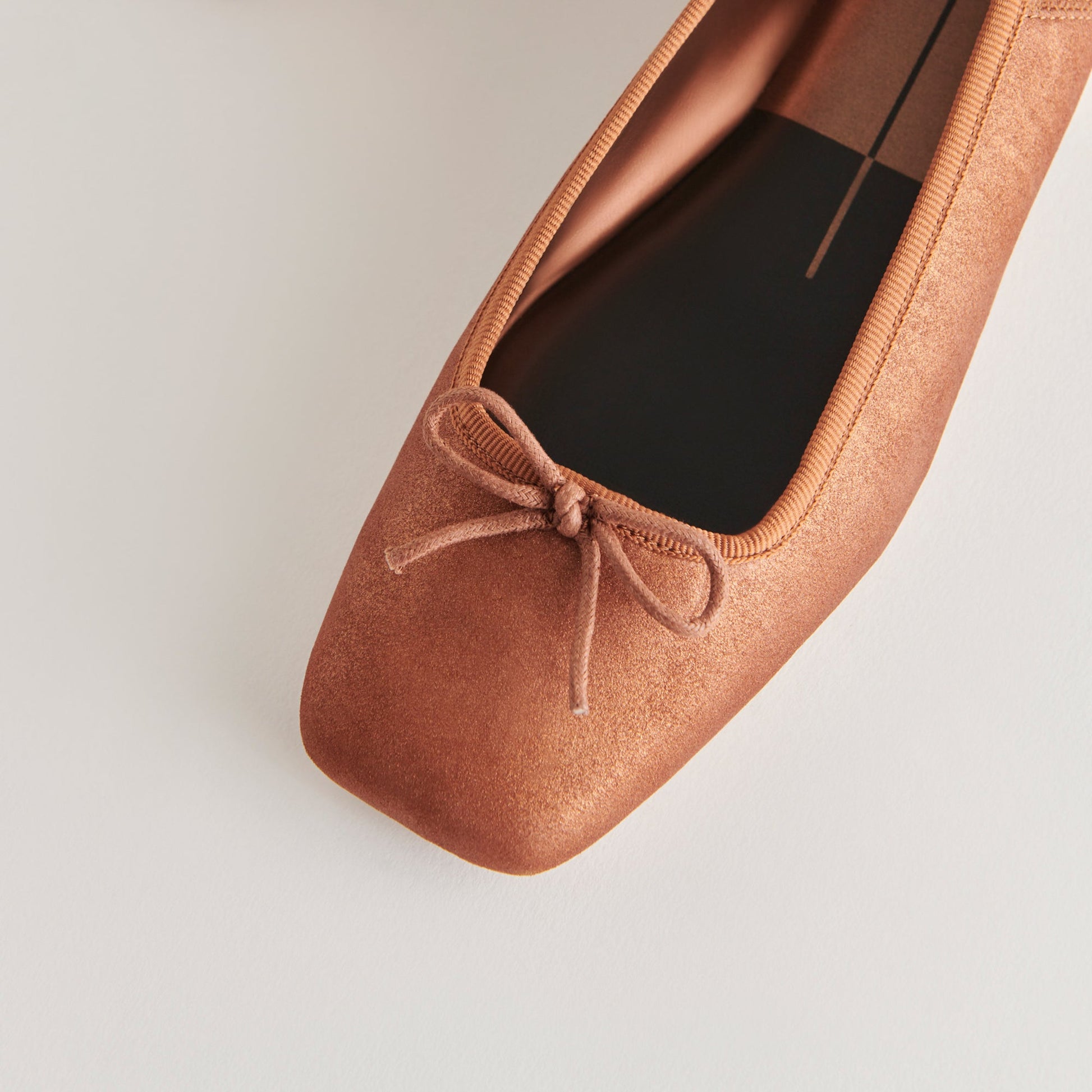 ANISA Ballet Flats Copper Metallic Suede Dolce Vita
