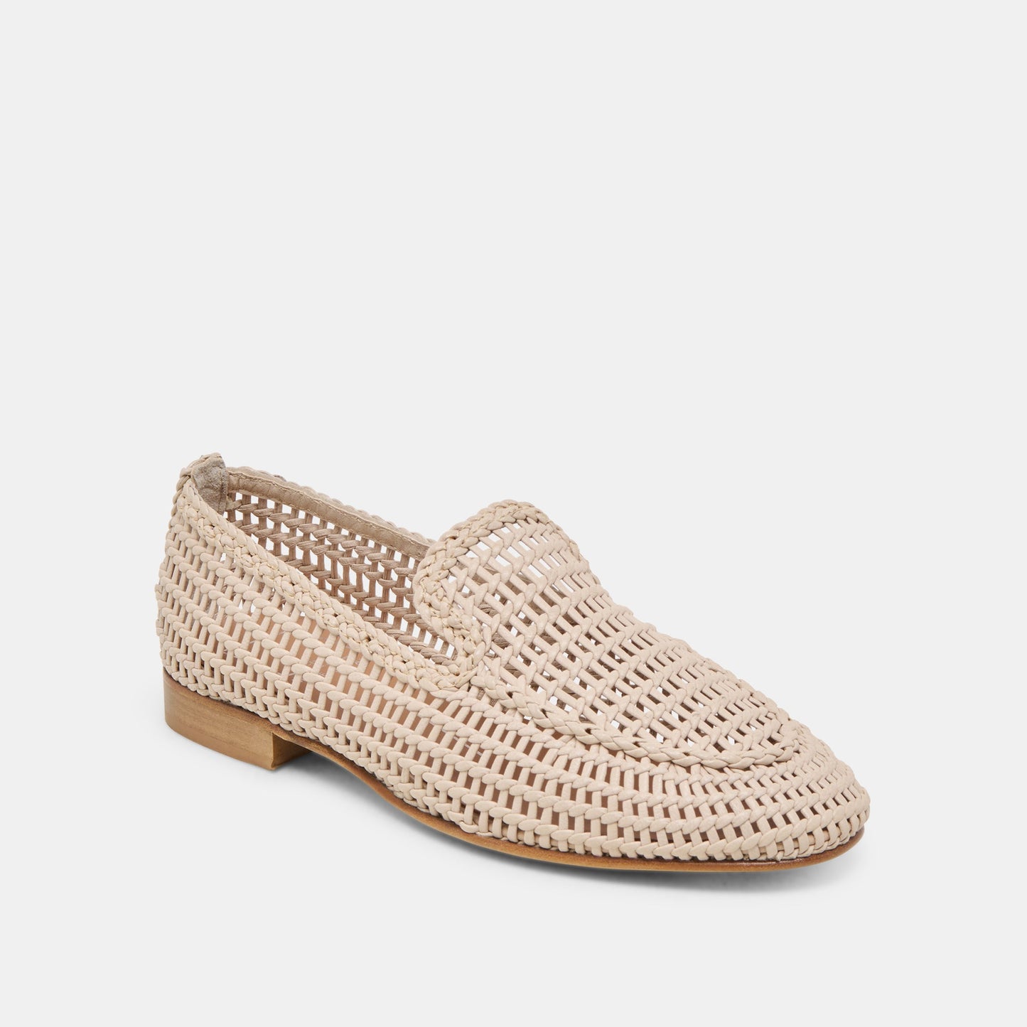 Armond Bone Woven Leather Flats Dolce Vita