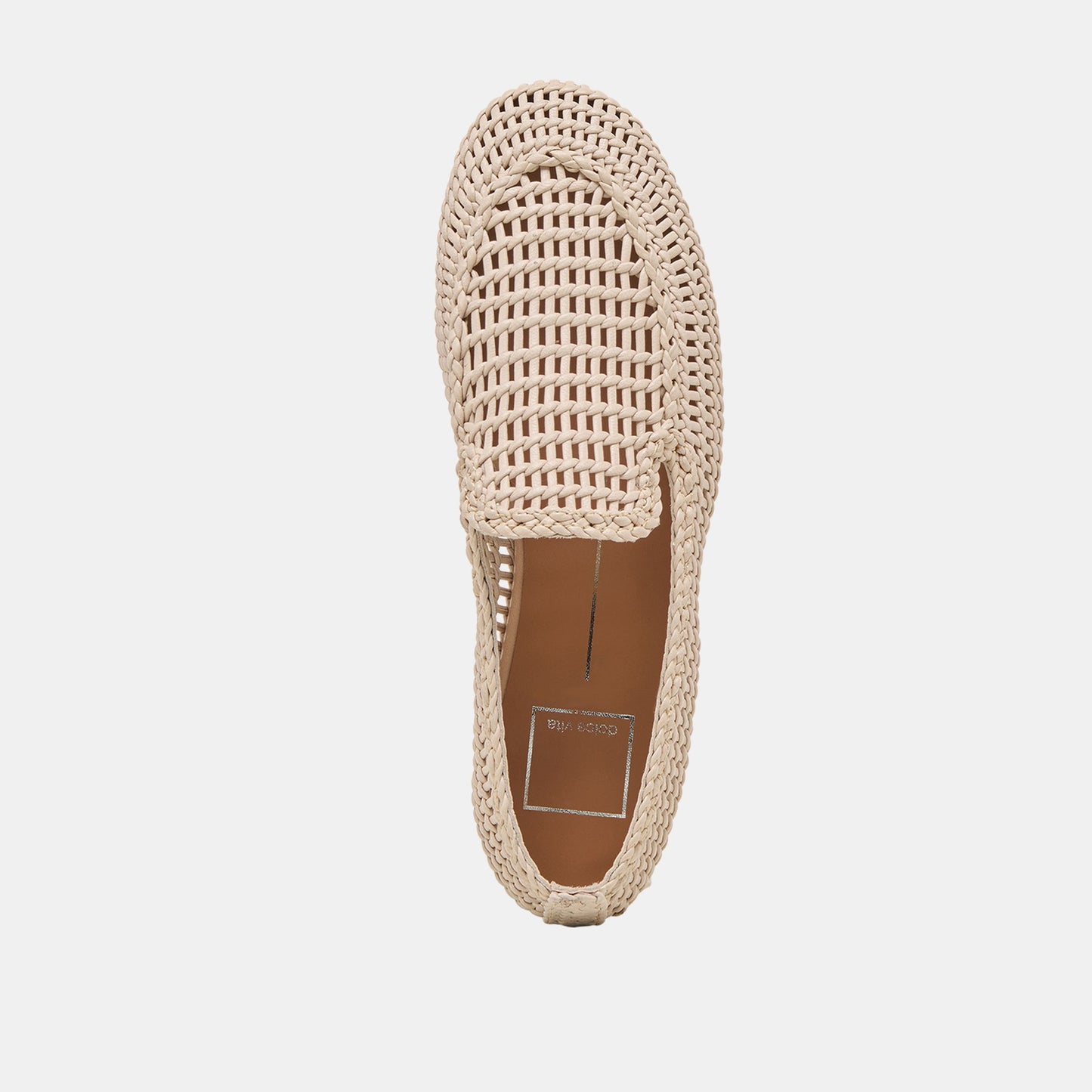 Armond Bone Woven Leather Flats Dolce Vita