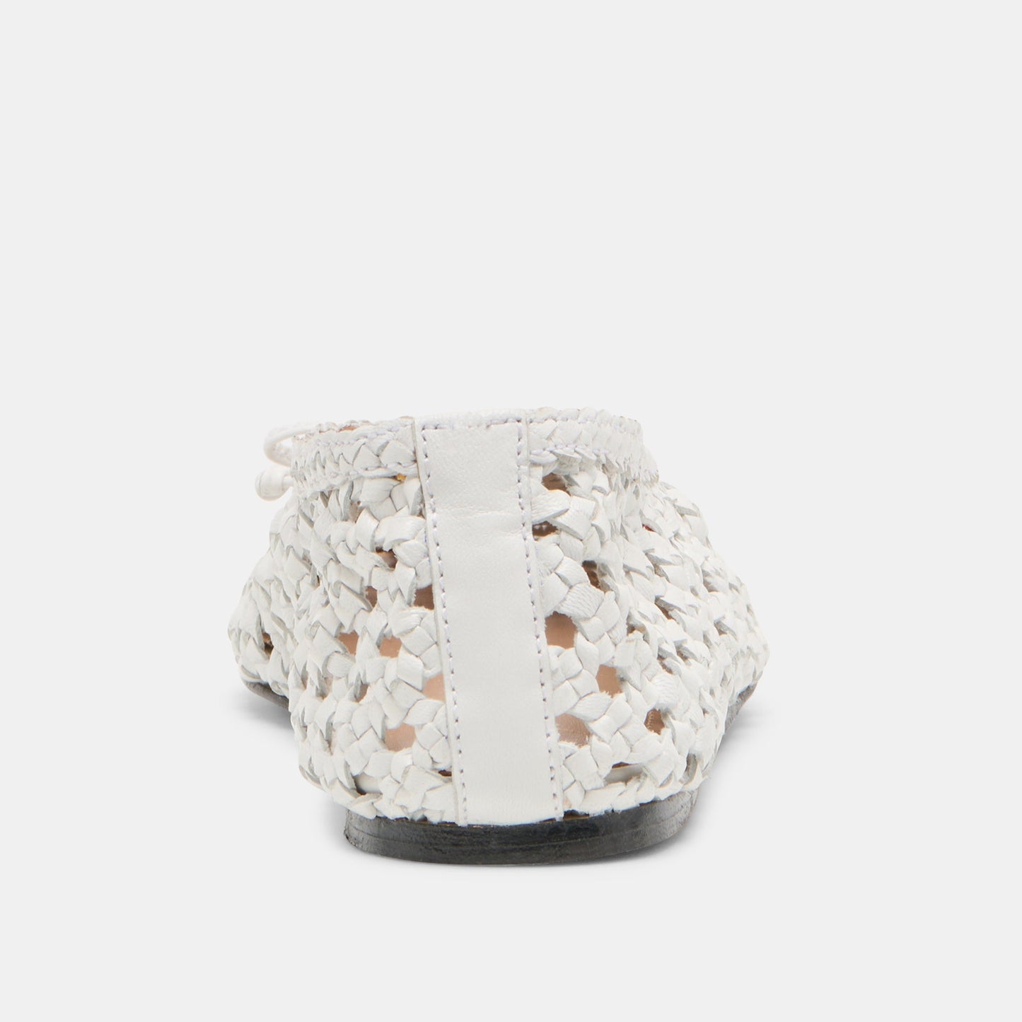 Edda Bone Woven Leather Ballet Flats Dolce Vita