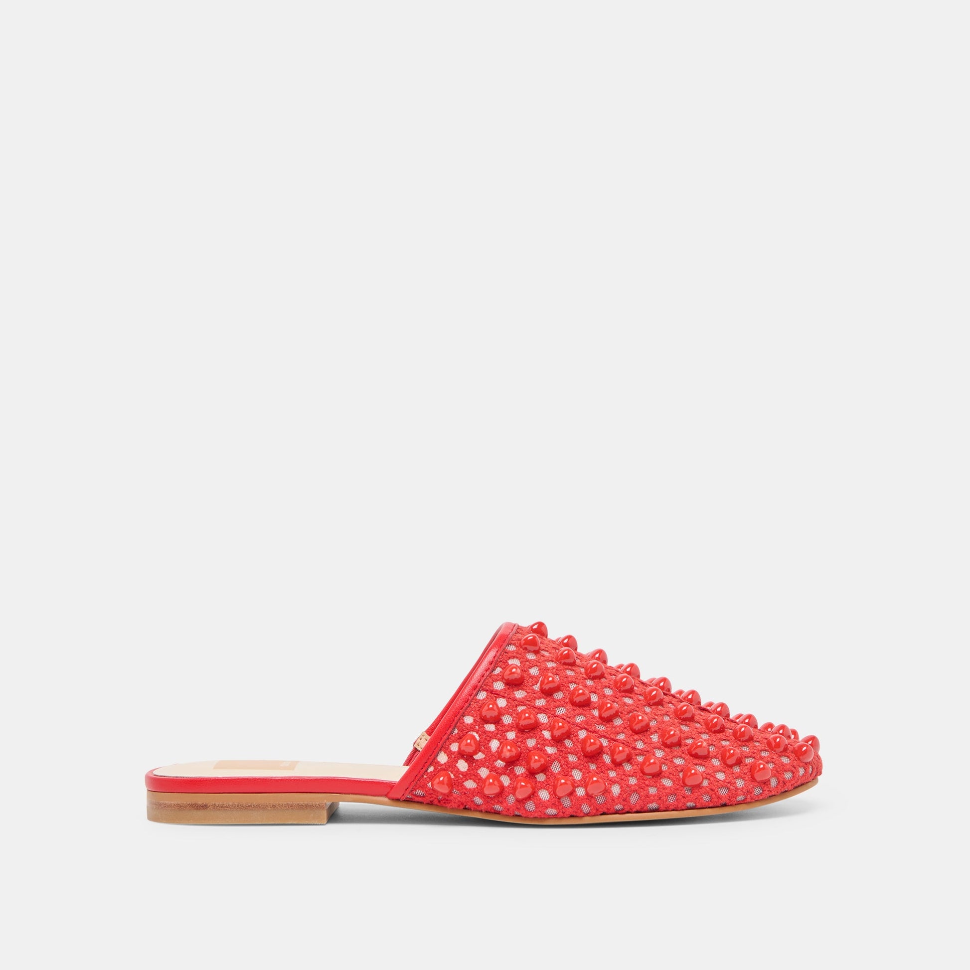 Rova Bead Chili Beaded Mesh Flats Dolce Vita
