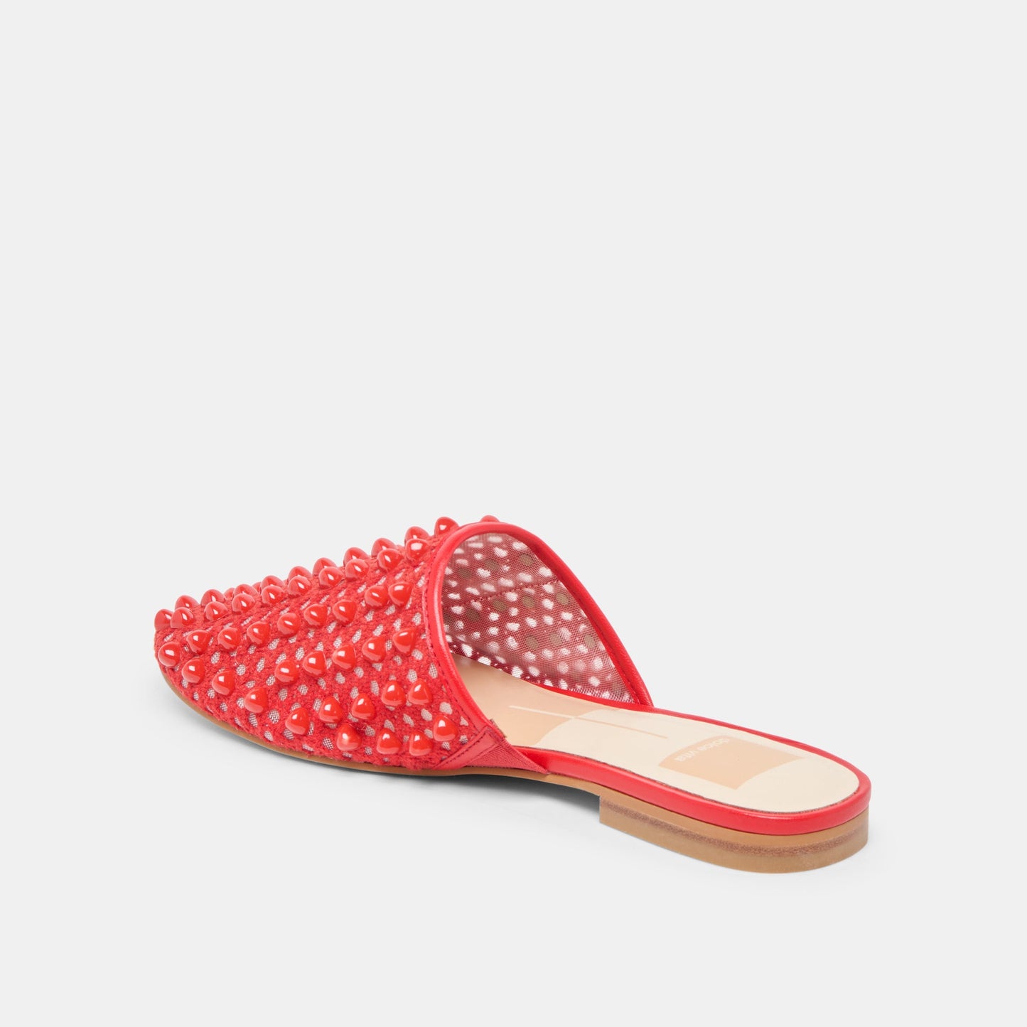 Rova Bead Chili Beaded Mesh Flats Dolce Vita
