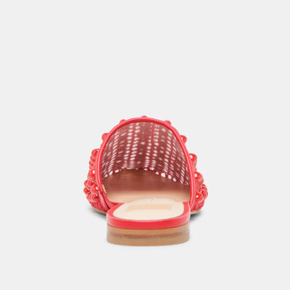 Rova Bead Chili Beaded Mesh Flats Dolce Vita