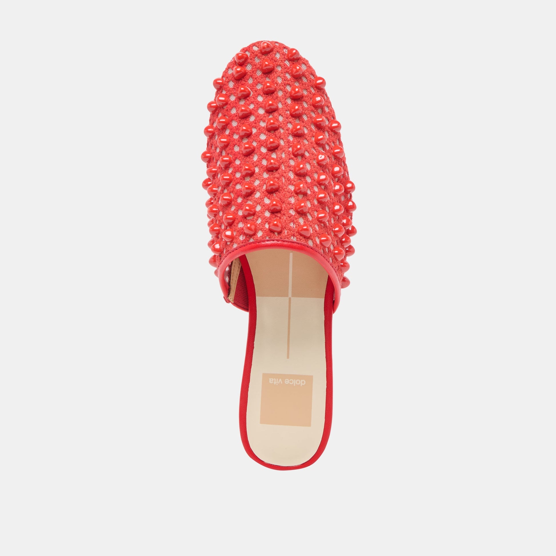 Rova Bead Chili Beaded Mesh Flats Dolce Vita