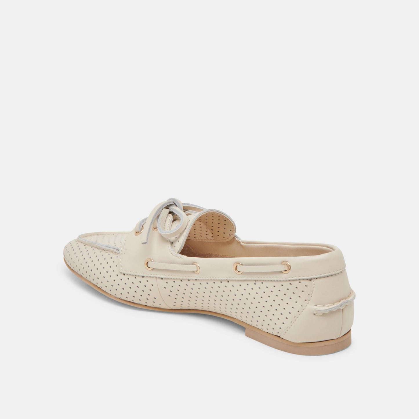 LAKIN LOAFERS IVORY PERFORATED LEATHER Dolce Vita