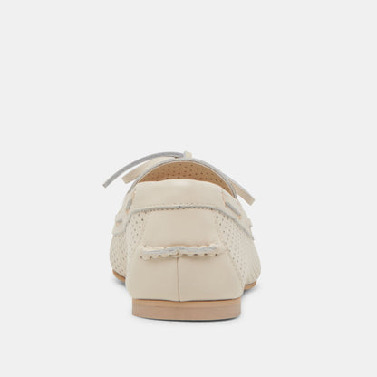 LAKIN LOAFERS IVORY PERFORATED LEATHER Dolce Vita