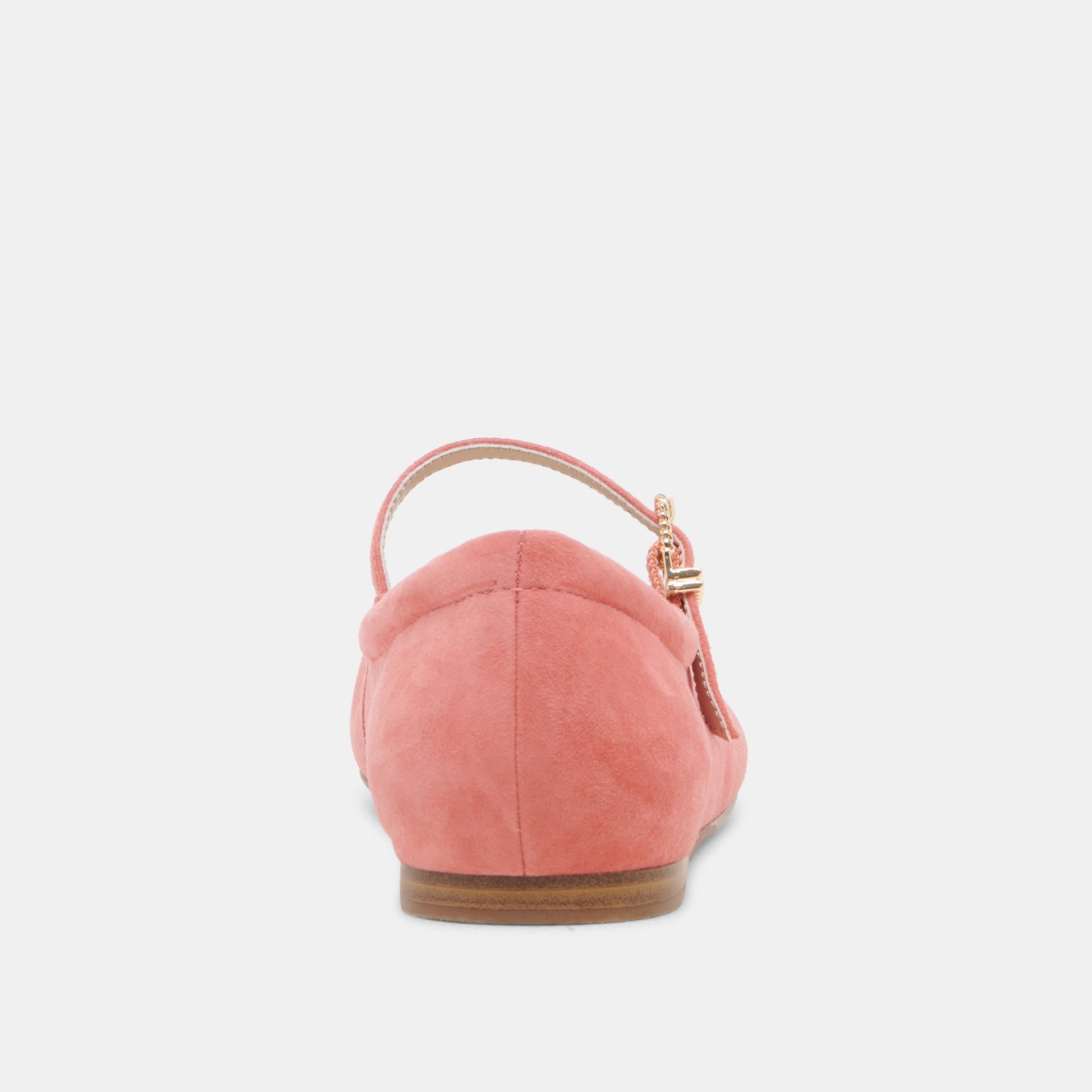 REYES TOE CAP BALLET FLATS CORAL SUEDE Dolce Vita