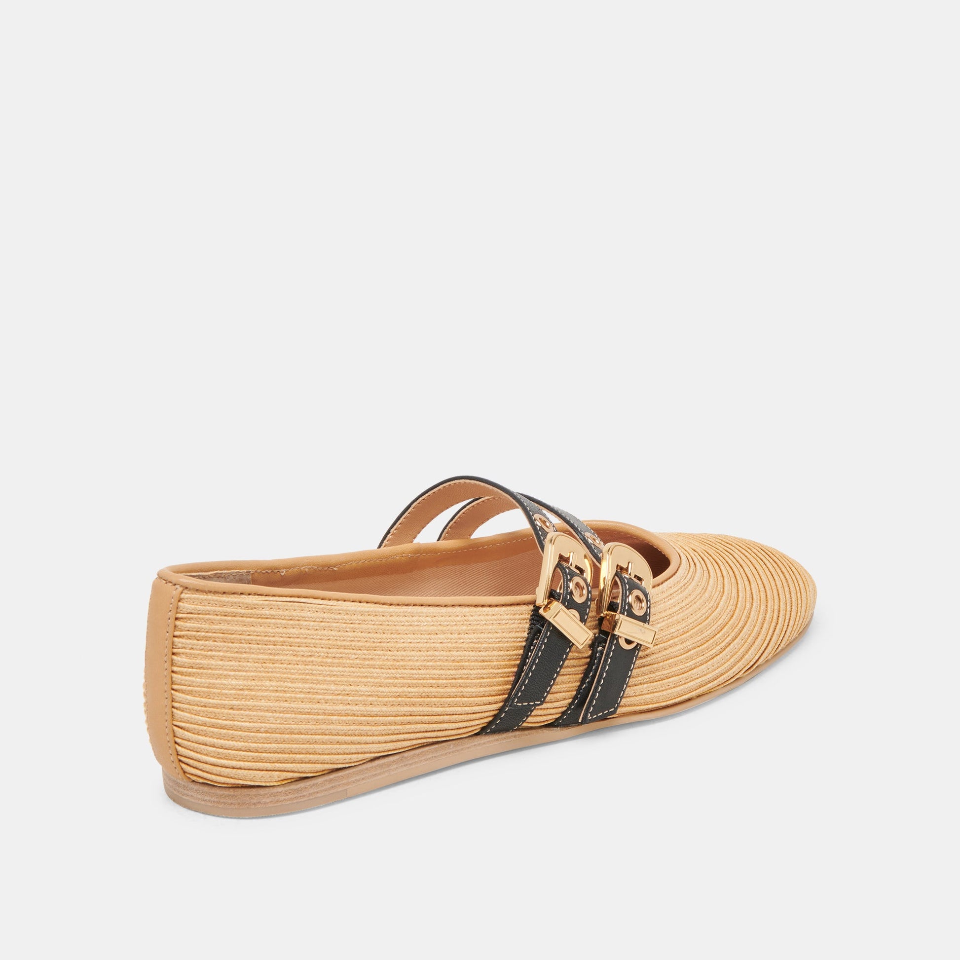 BAYLEE WIDE BALLET FLATS NATURAL RAFFIA Dolce Vita