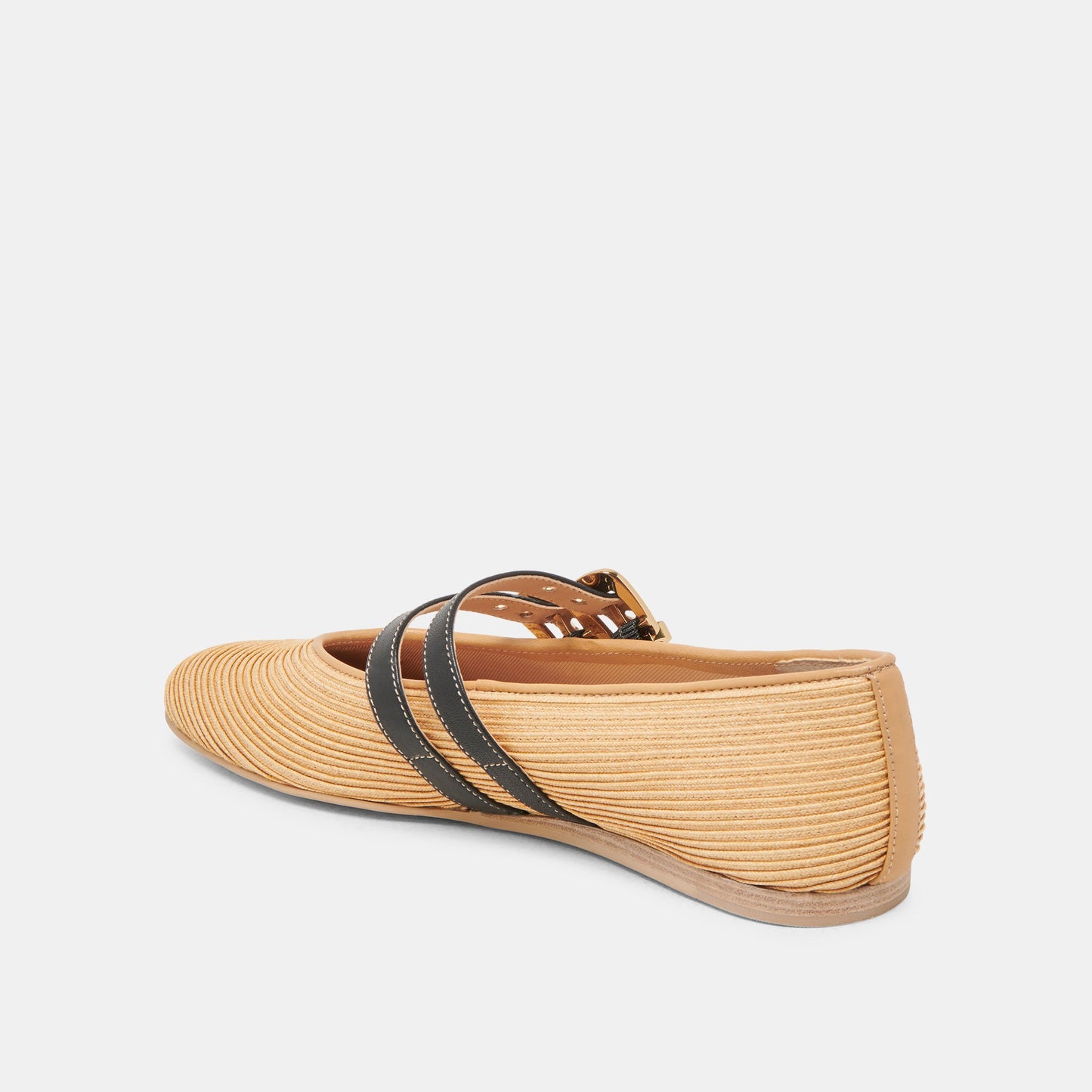 BAYLEE WIDE BALLET FLATS NATURAL RAFFIA Dolce Vita