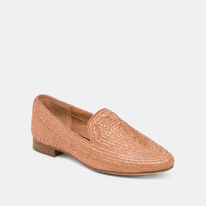 Baylen Maple Woven Raffia Flats Dolce Vita