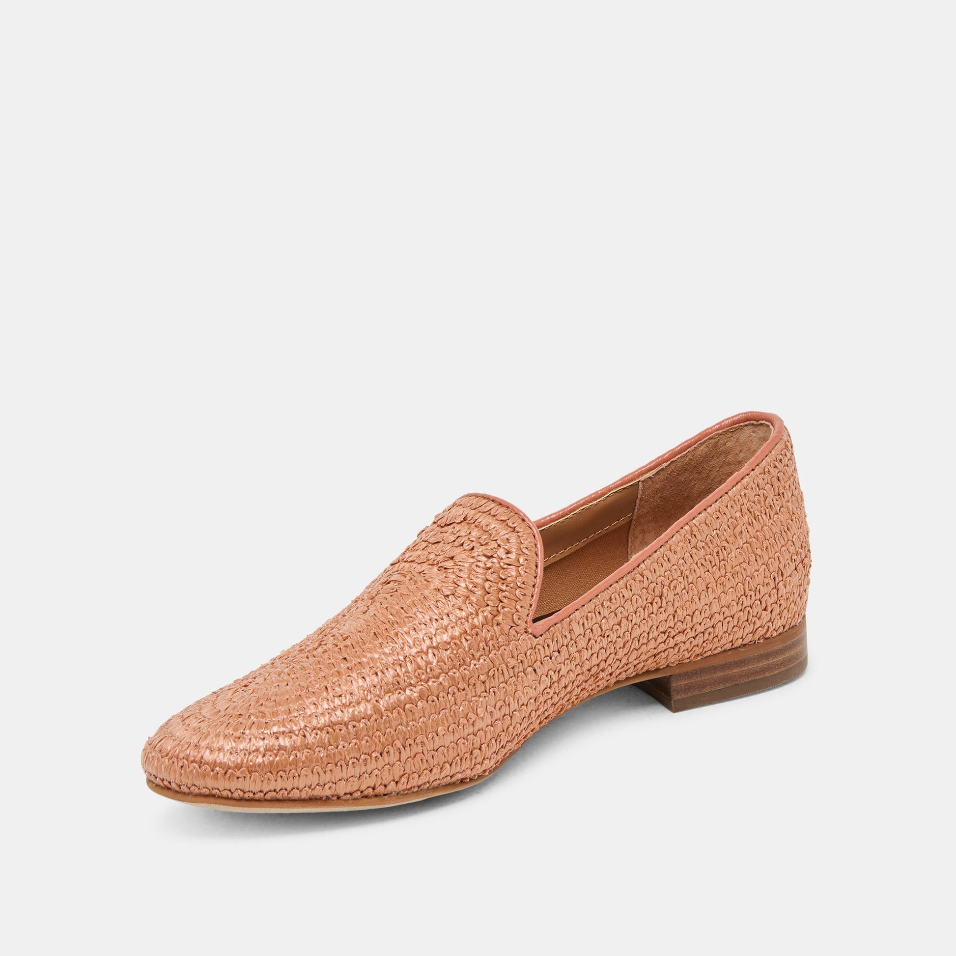 Baylen Maple Woven Raffia Flats Dolce Vita