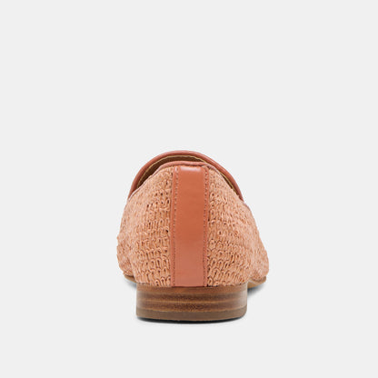 Baylen Maple Woven Raffia Flats Dolce Vita