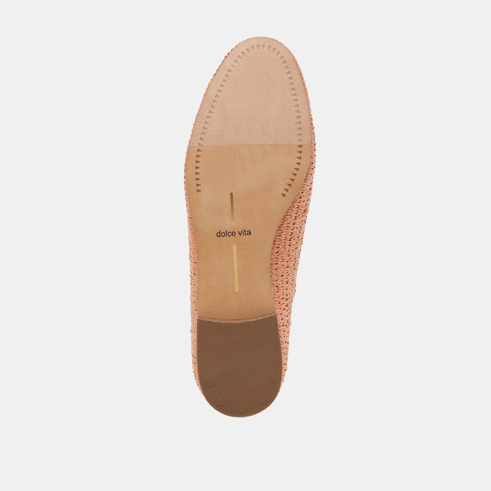 Baylen Maple Woven Raffia Flats Dolce Vita