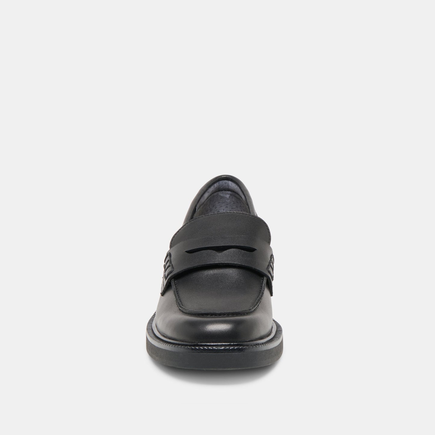 Tiggy Black Leather Loafers Dolce Vita