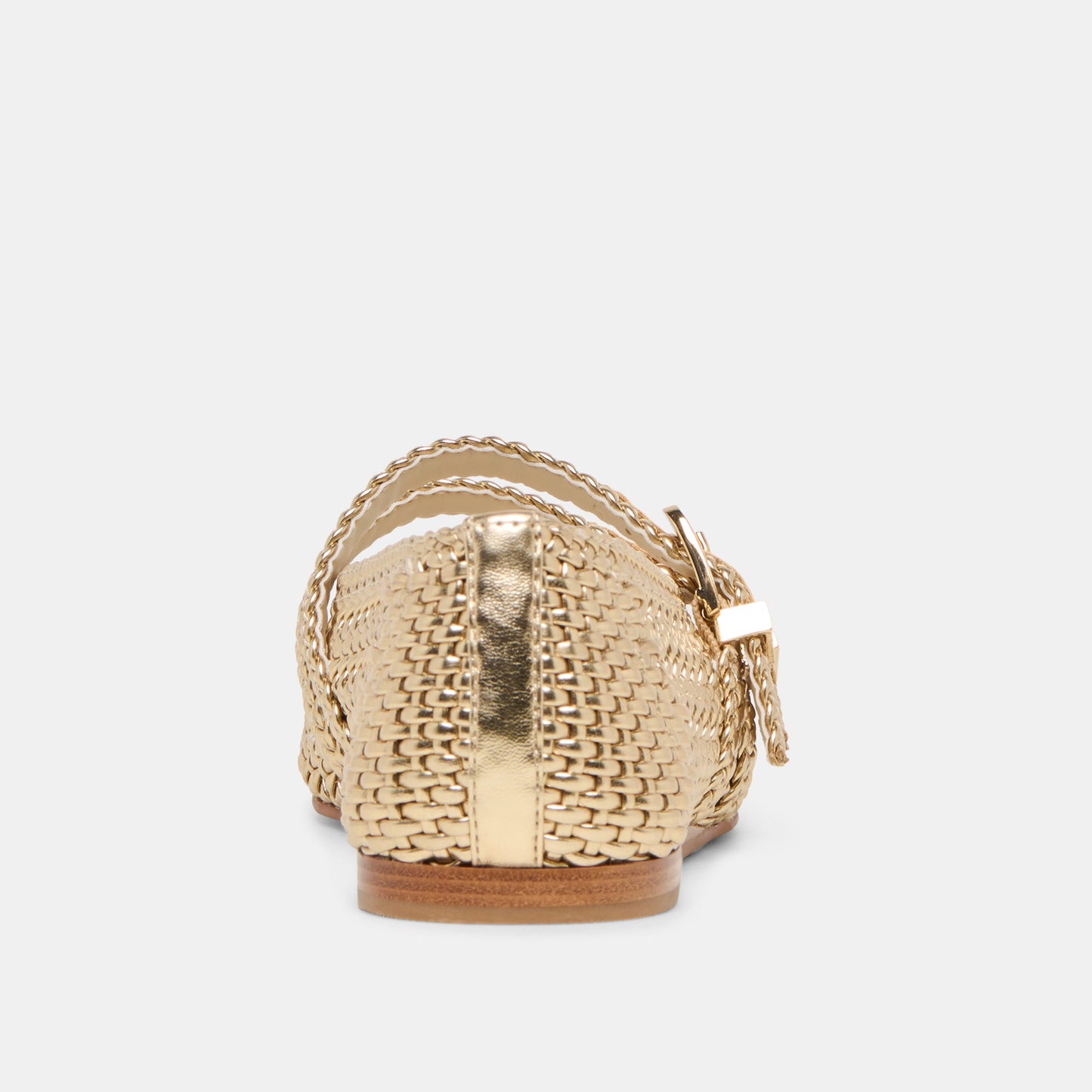 Baylee Gold Woven Stella Ballet Flats Dolce Vita