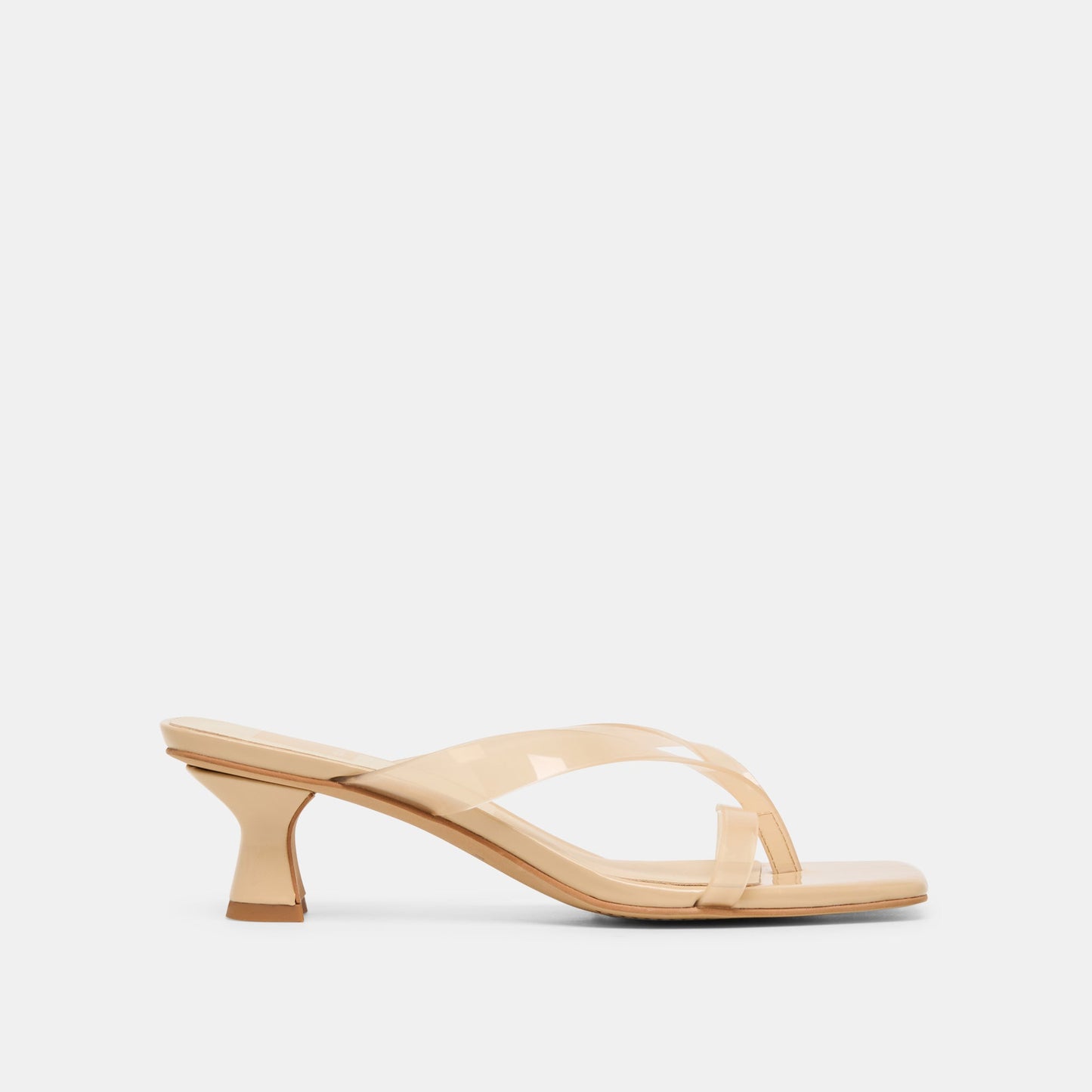 Brevel Vinyl Praline Jelly Heels Dolce Vita