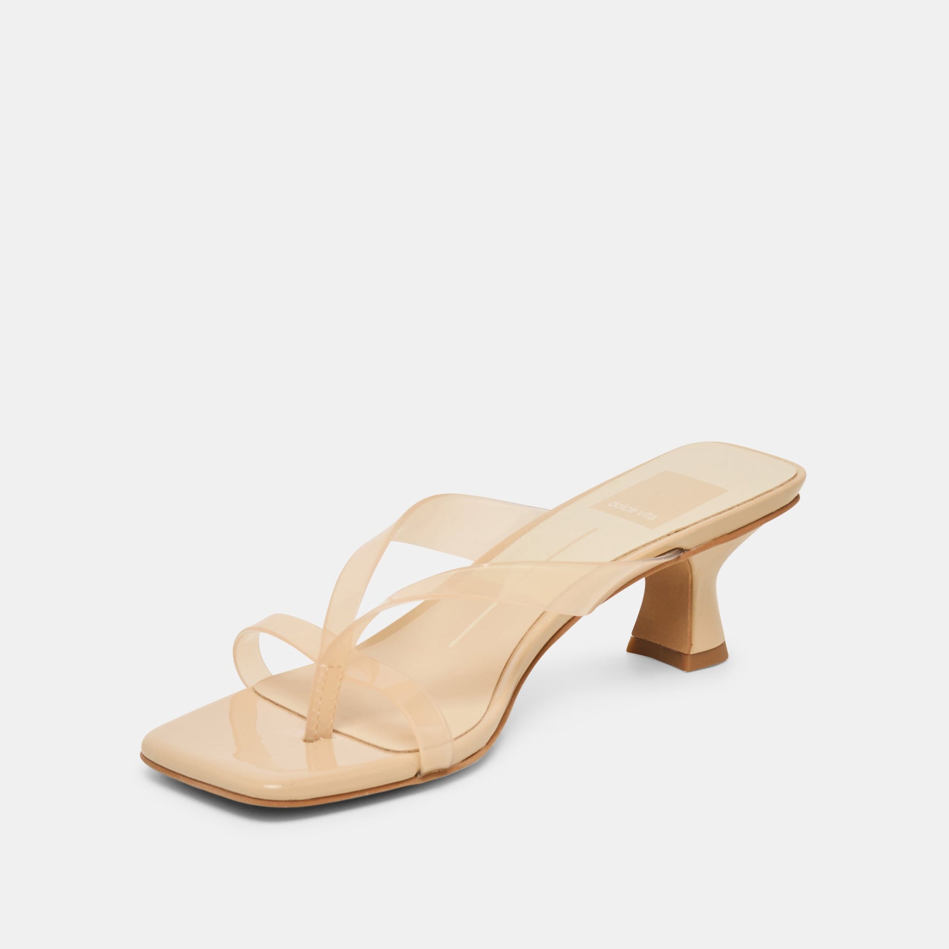 Brevel Vinyl Praline Jelly Heels Dolce Vita