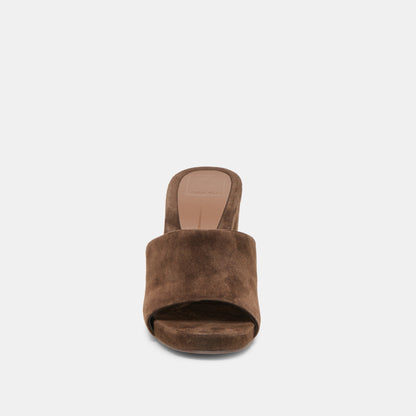 Holta Dk Brown Suede Wedges Dolce Vita