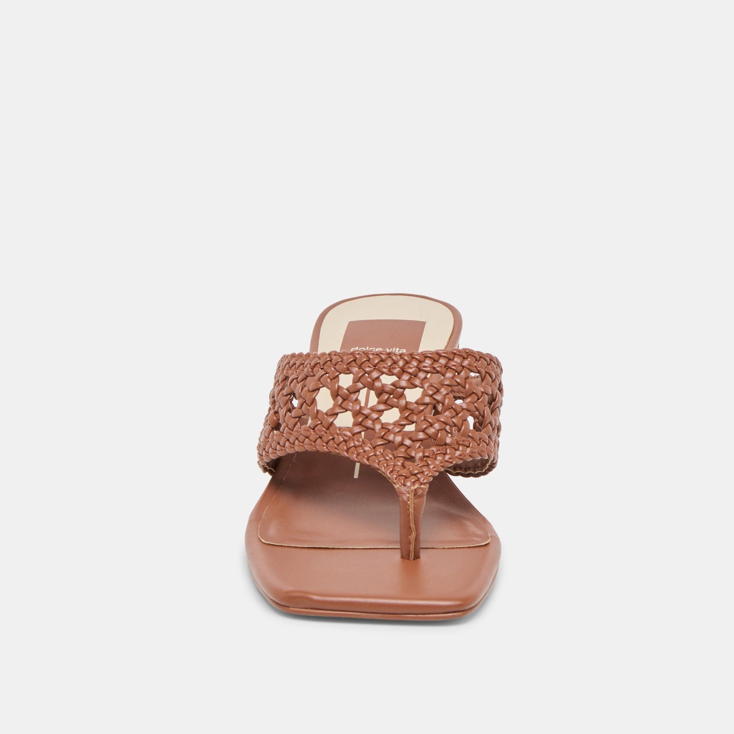 Barlo Cognac Woven Stella Heels Dolce Vita