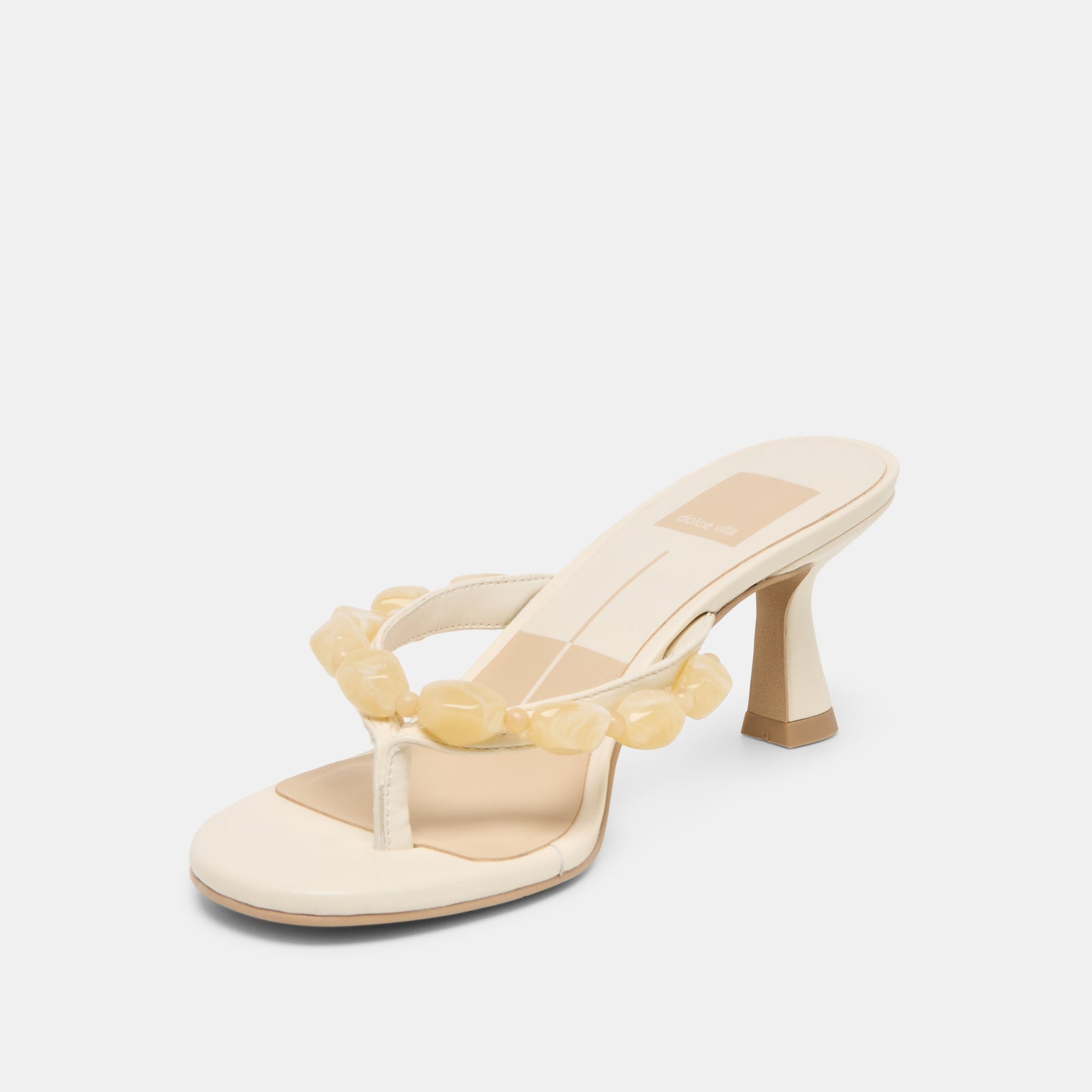 Daksie Off White Leather Heels Dolce Vita