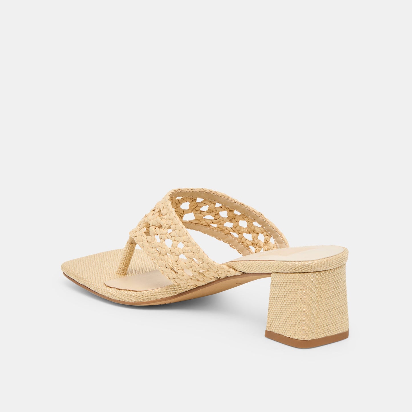 Barlo Lt Natural Woven Raffia Heels Dolce Vita