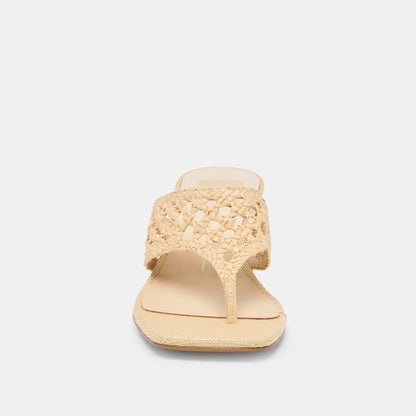 Barlo Lt Natural Woven Raffia Heels Dolce Vita