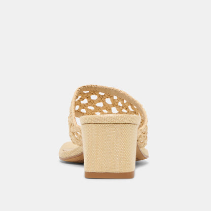 Barlo Lt Natural Woven Raffia Heels Dolce Vita