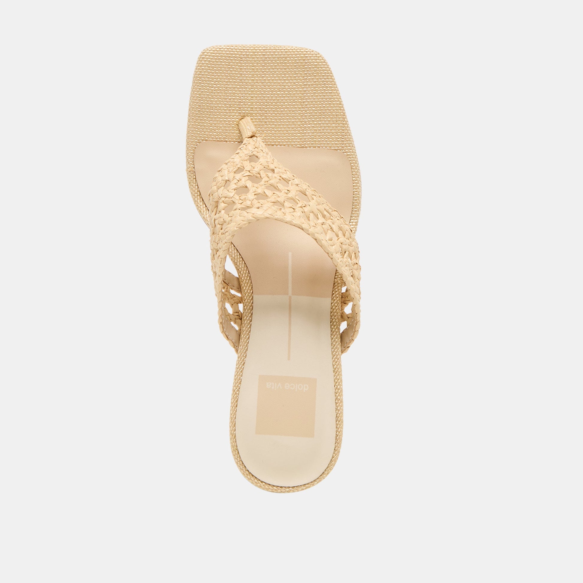 Barlo Lt Natural Woven Raffia Heels Dolce Vita