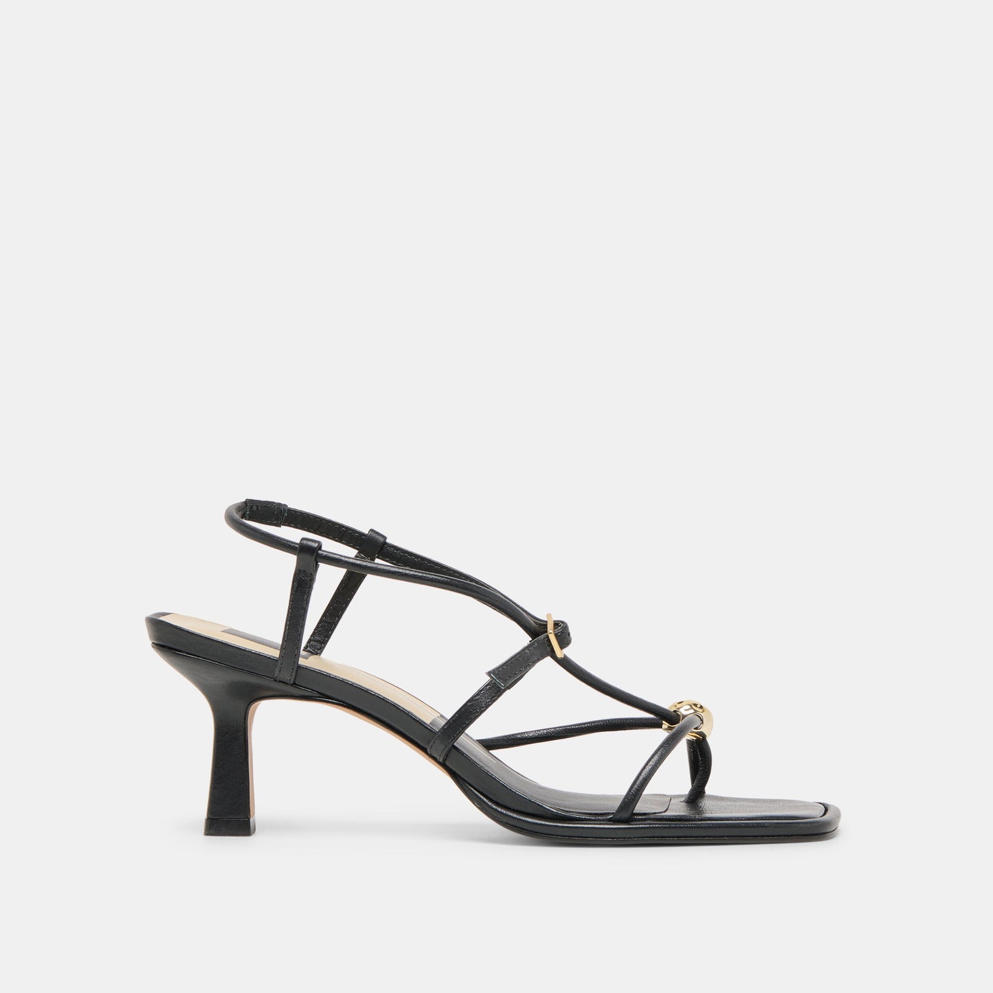 Mylee Black Leather Heels Dolce Vita