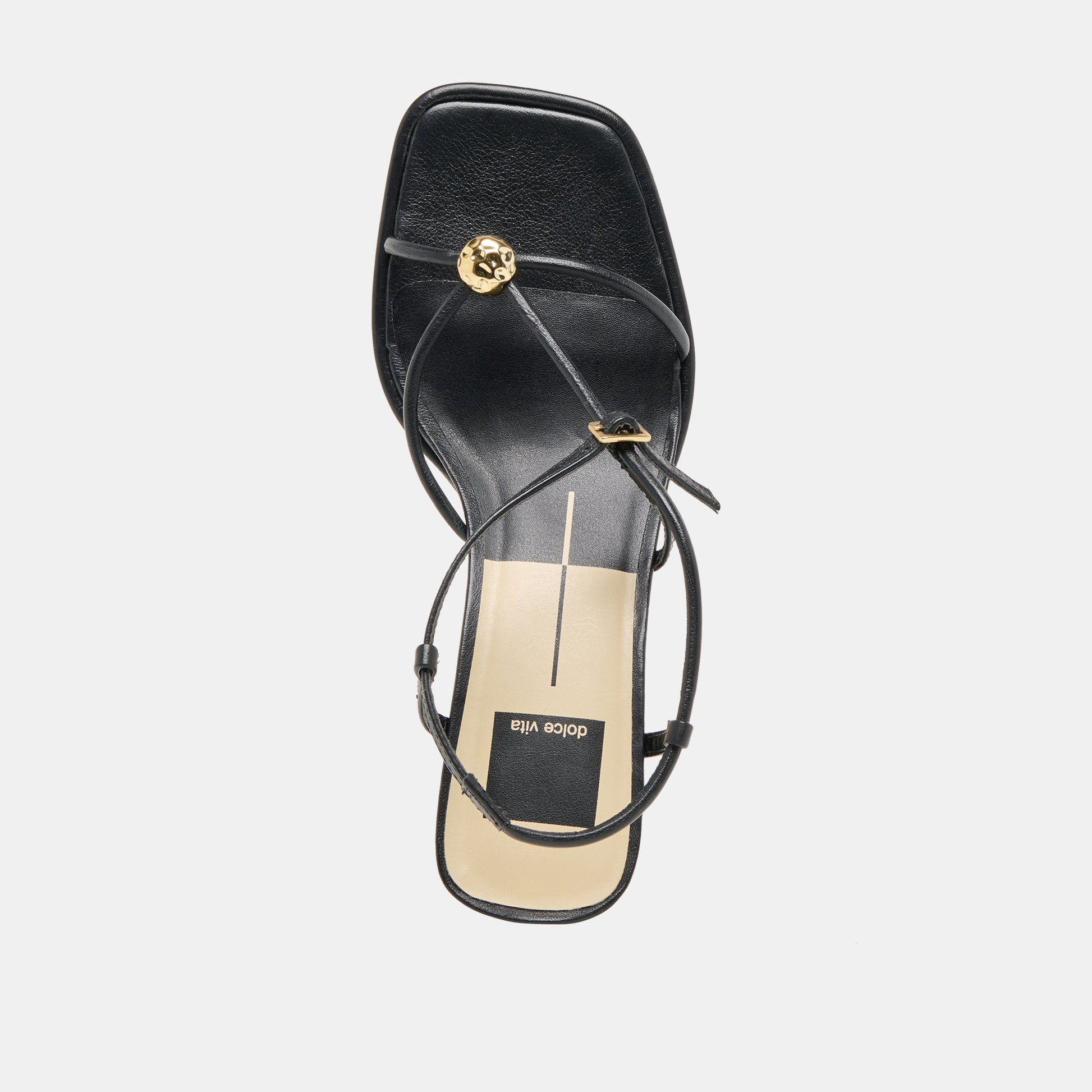 Mylee Black Leather Heels Dolce Vita