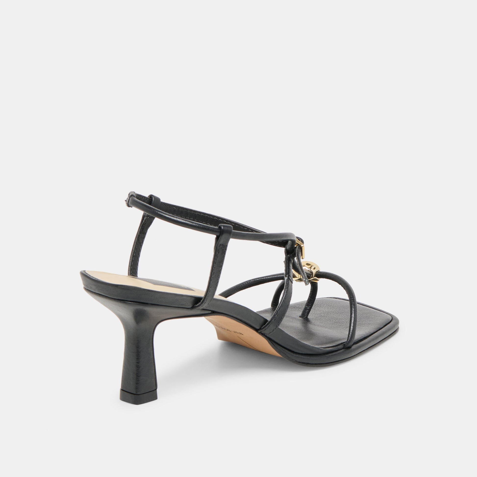 Mylee Black Leather Heels Dolce Vita