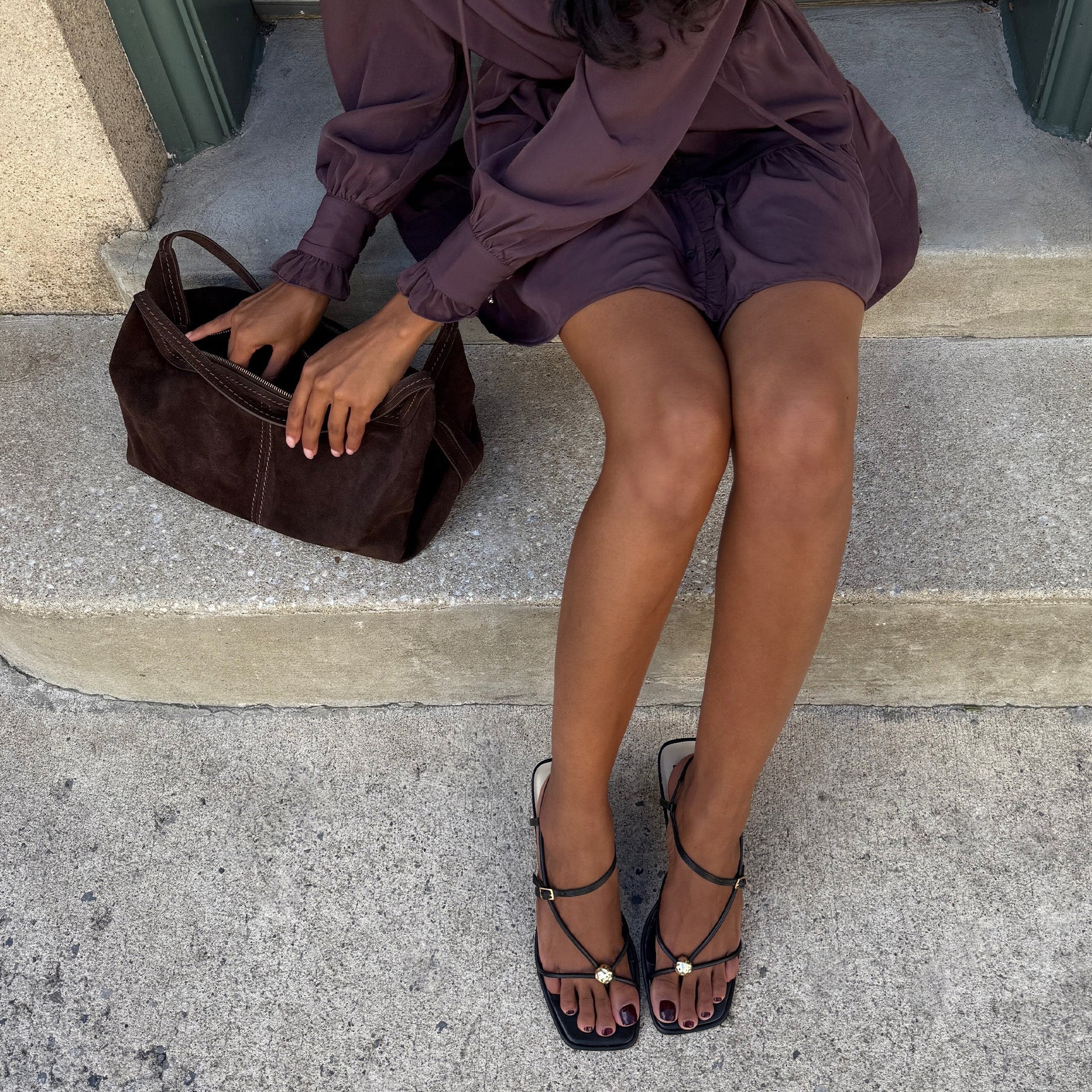 Mylee Black Leather Heels Dolce Vita