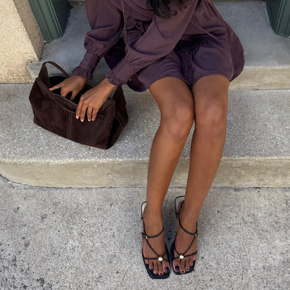 Mylee Black Leather Heels Dolce Vita