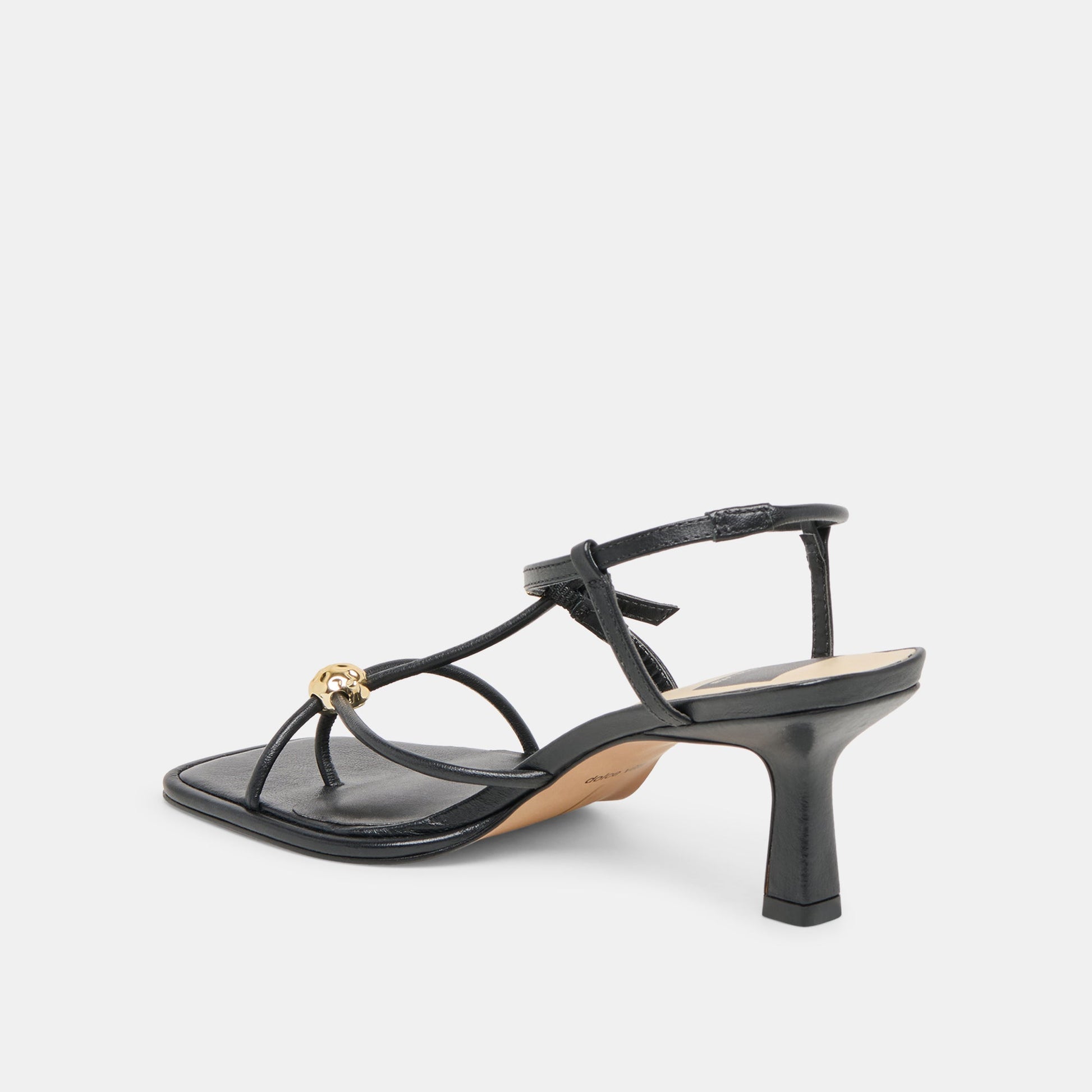 Mylee Black Leather Heels Dolce Vita