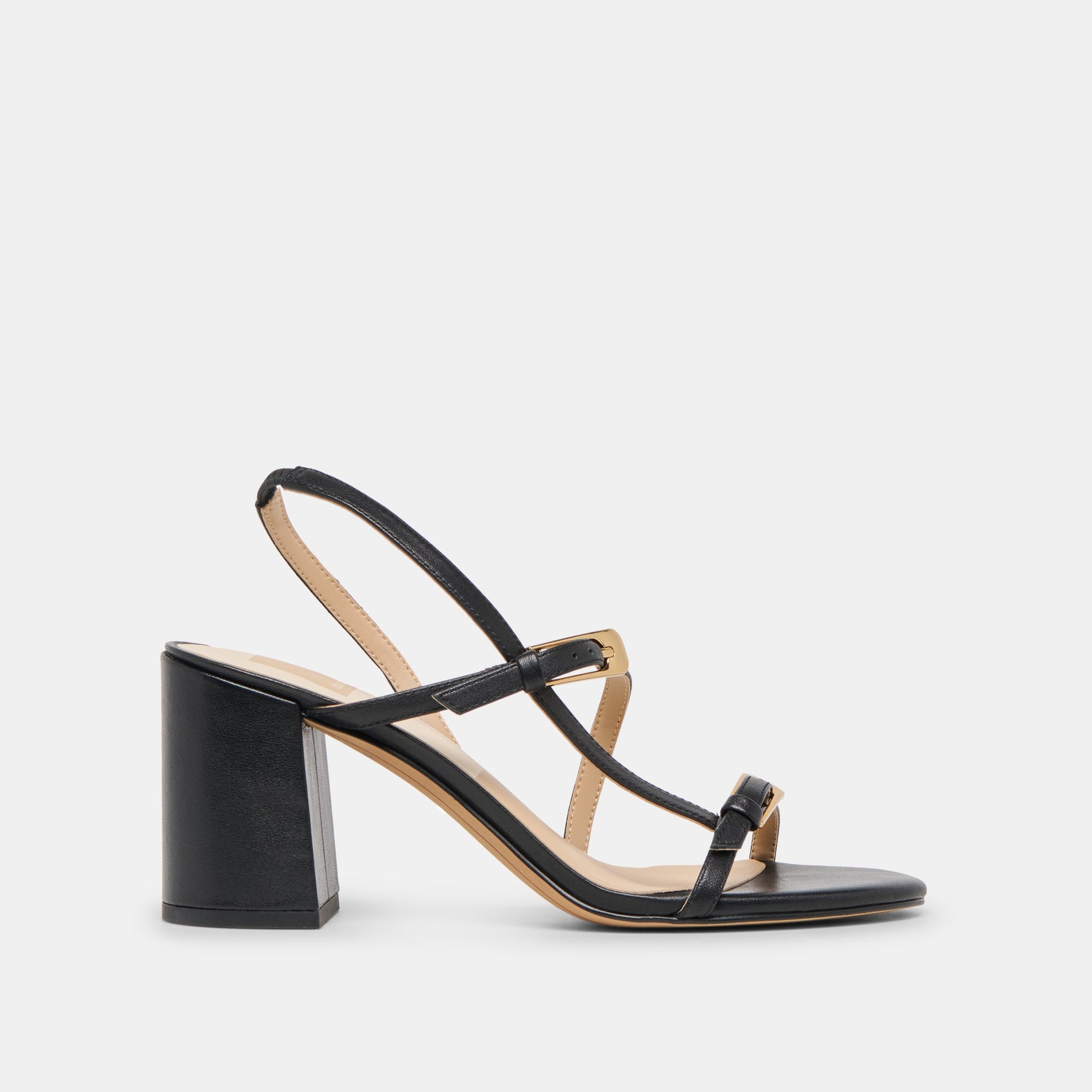 Faye Black Leather Heels Dolce Vita