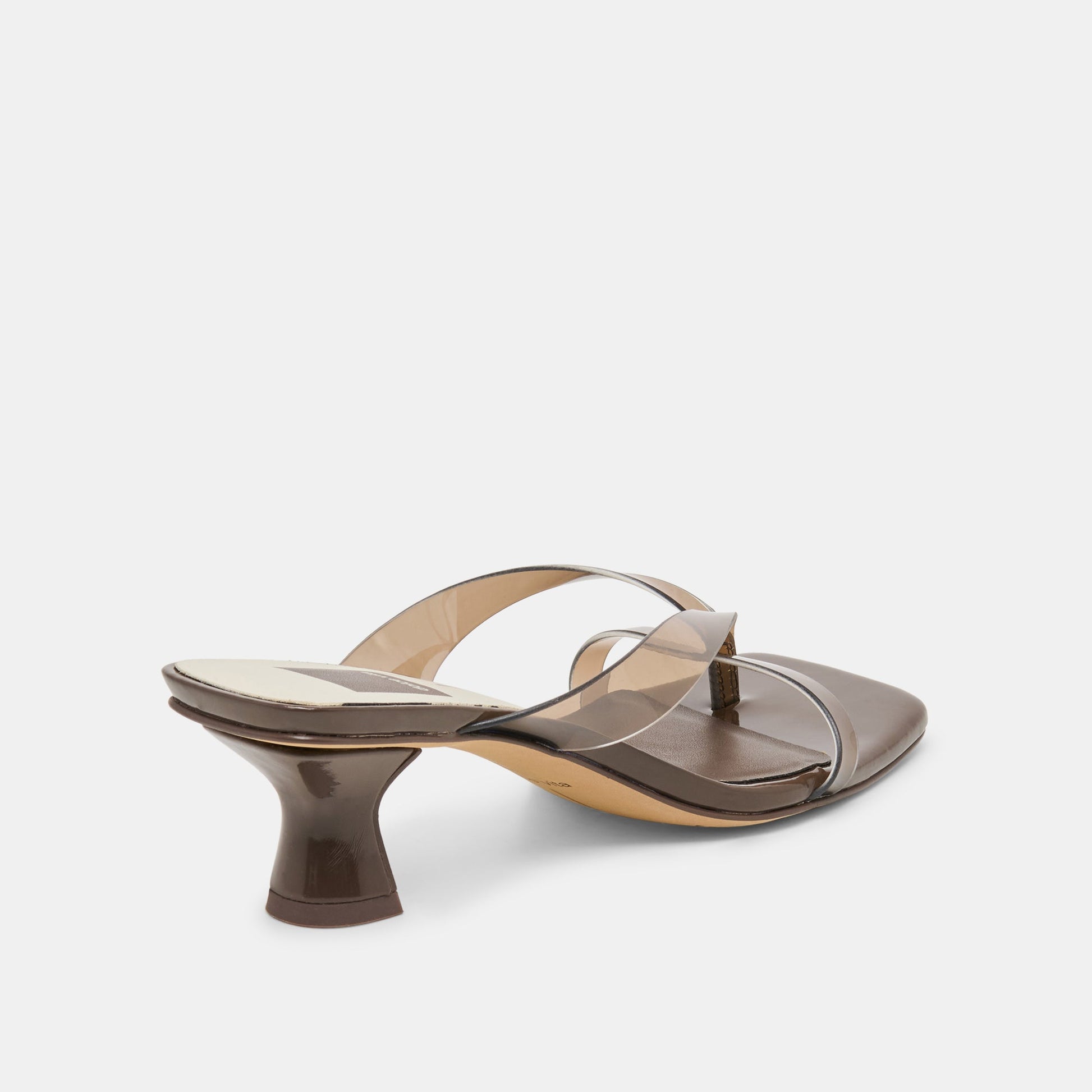 Brevel Vinyl Dk Brown Jelly Heels Dolce Vita