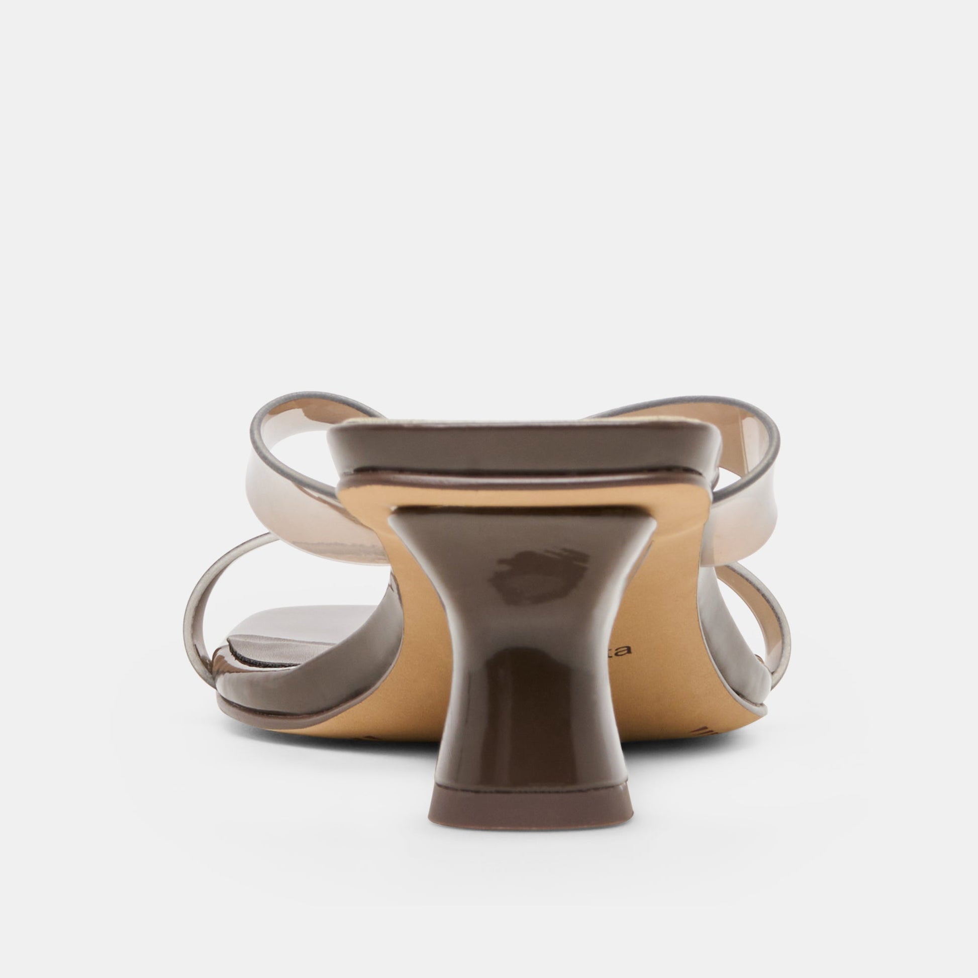 Brevel Vinyl Dk Brown Jelly Heels Dolce Vita