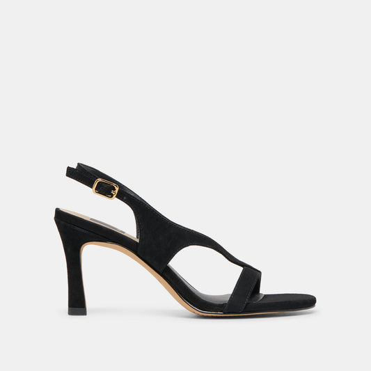 Izela Onyx Suede Heels Dolce Vita