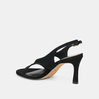 Izela Onyx Suede Heels Dolce Vita