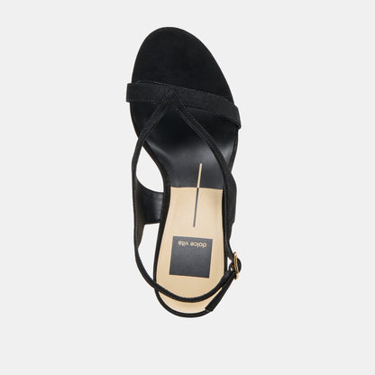 Izela Onyx Suede Heels Dolce Vita