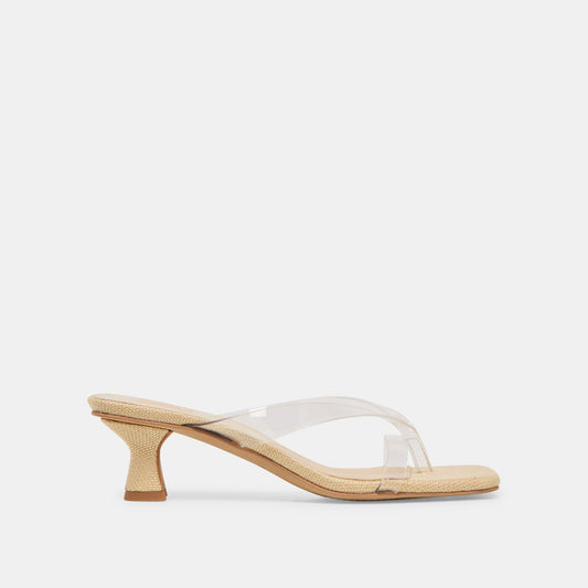Brevel Vinyl Crystal Jelly Heels Dolce Vita