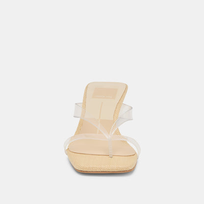 Brevel Vinyl Crystal Jelly Heels Dolce Vita