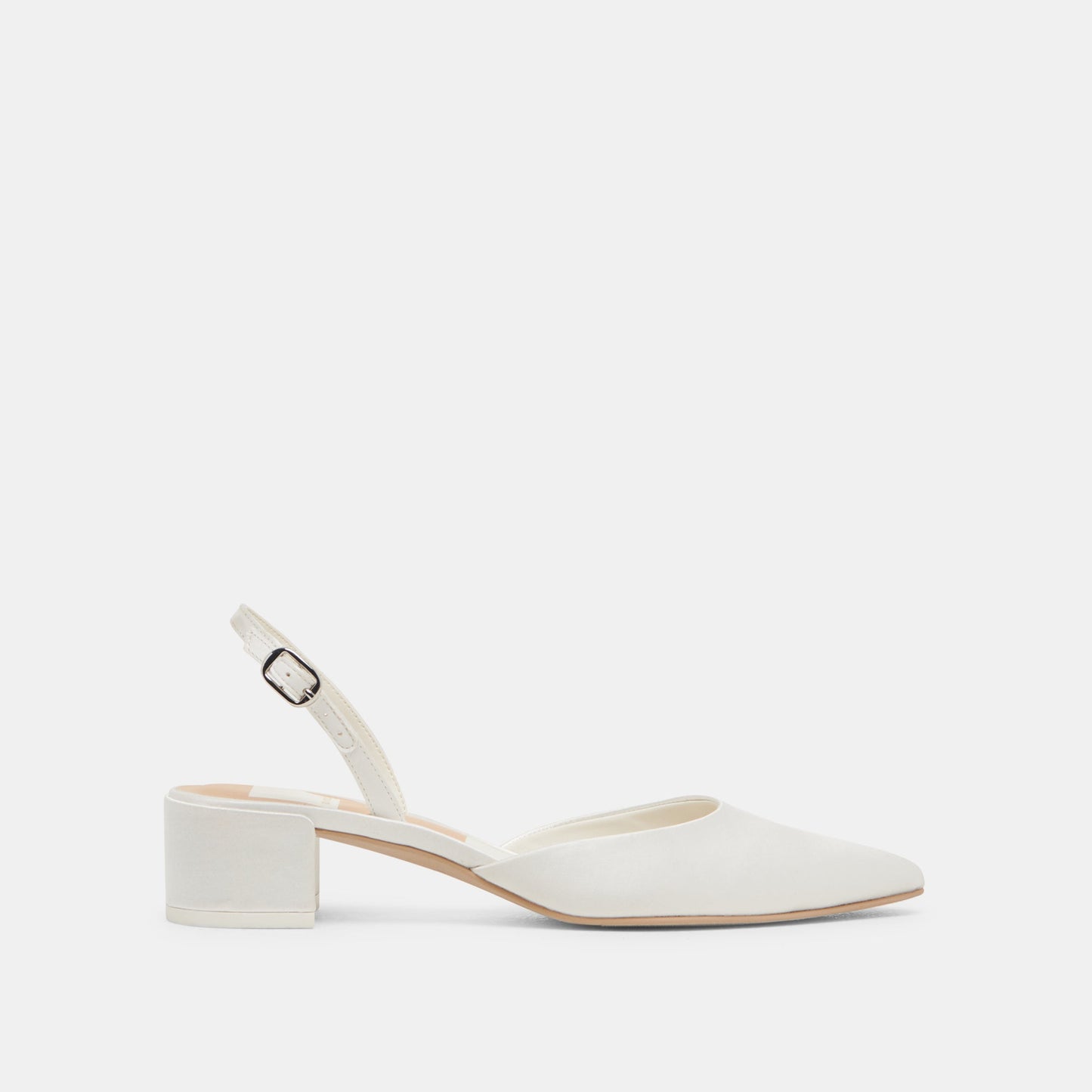 Carel Off White Satin Heels Dolce Vita