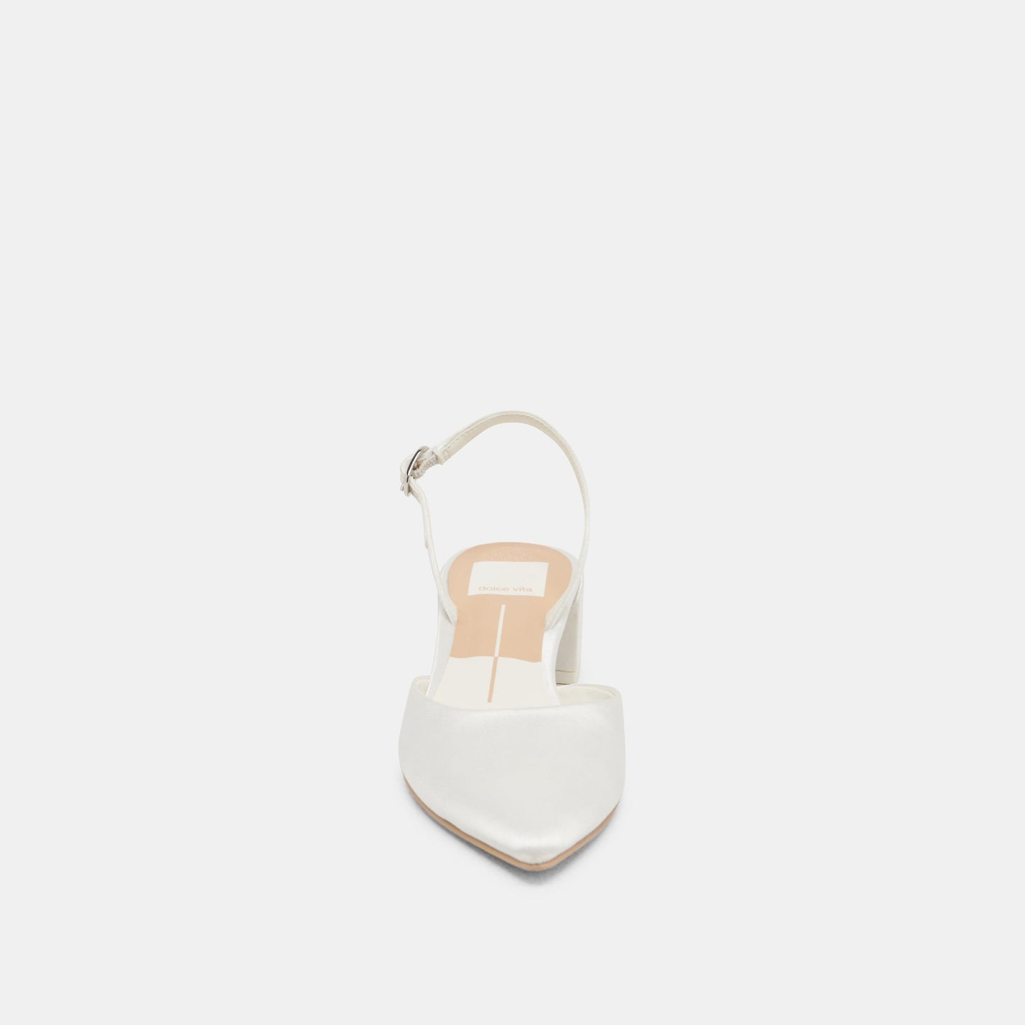 Carel Off White Satin Heels Dolce Vita