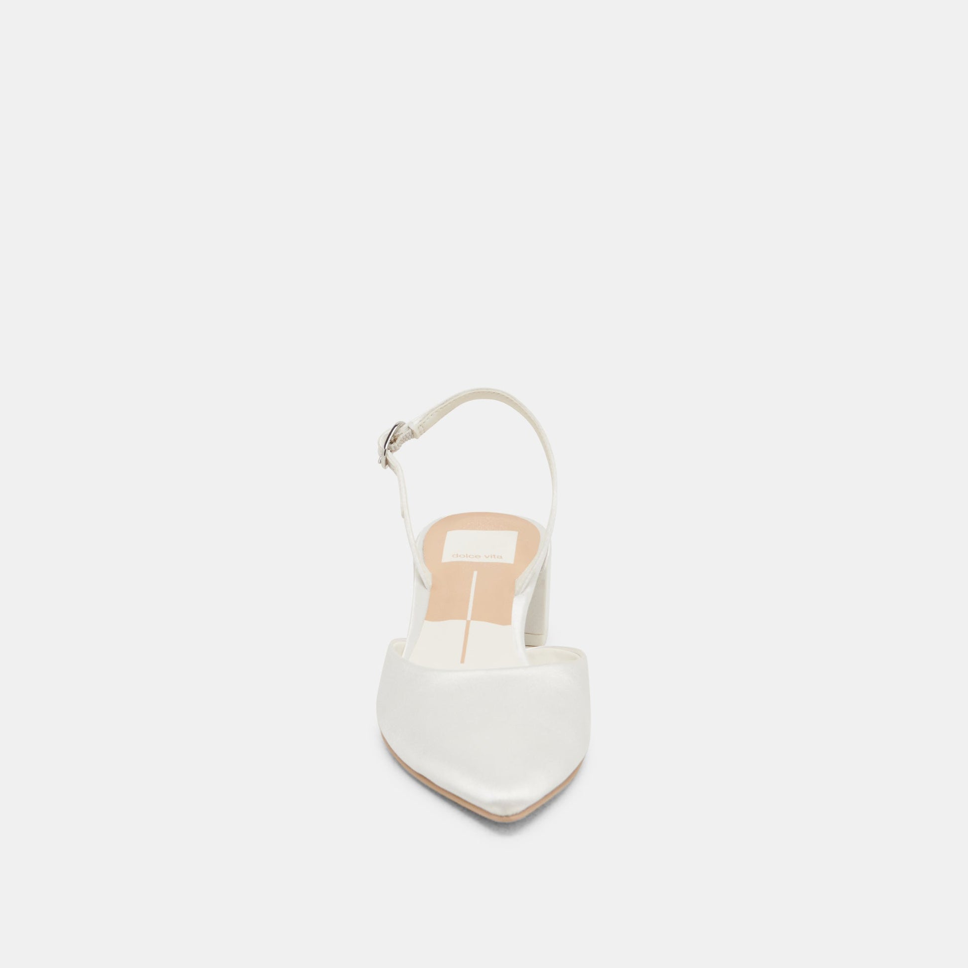 Carel Off White Satin Heels Dolce Vita