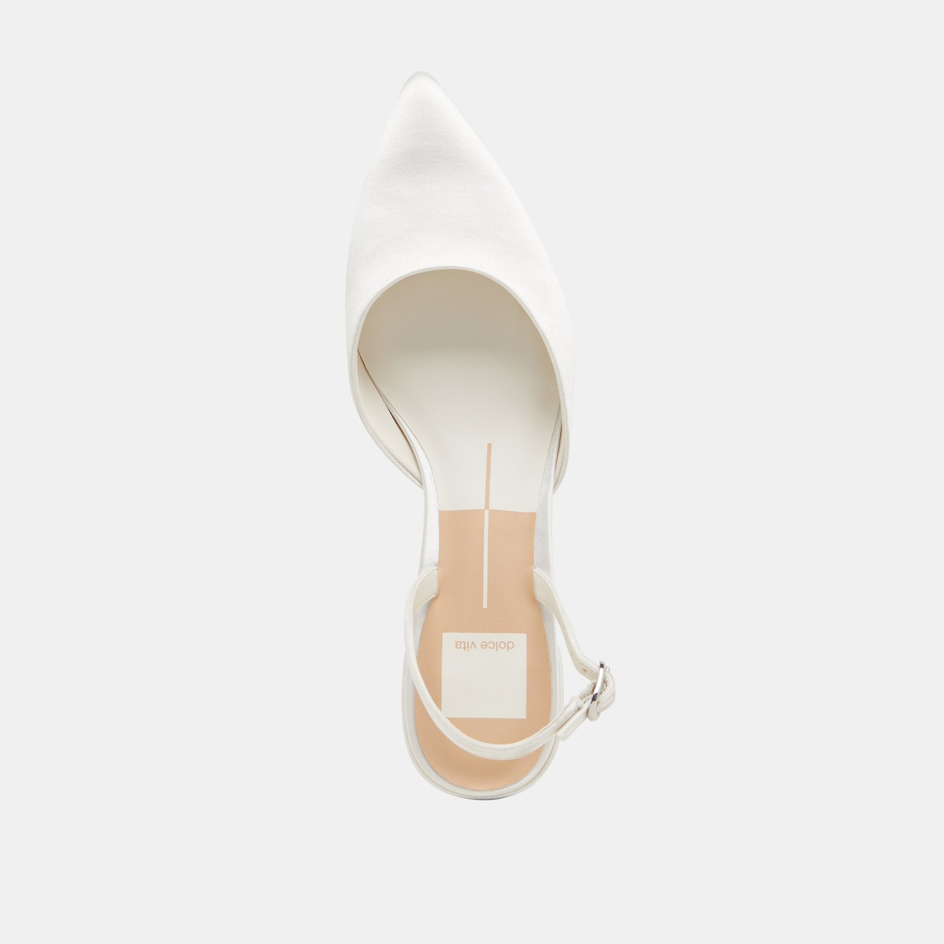 Carel Off White Satin Heels Dolce Vita