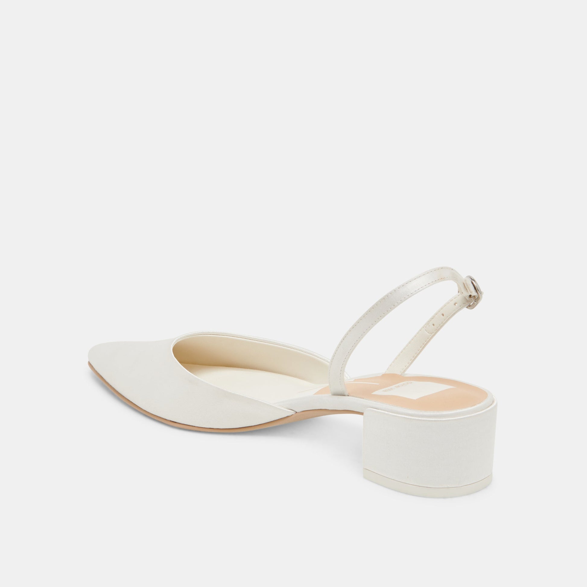 Carel Off White Satin Heels Dolce Vita