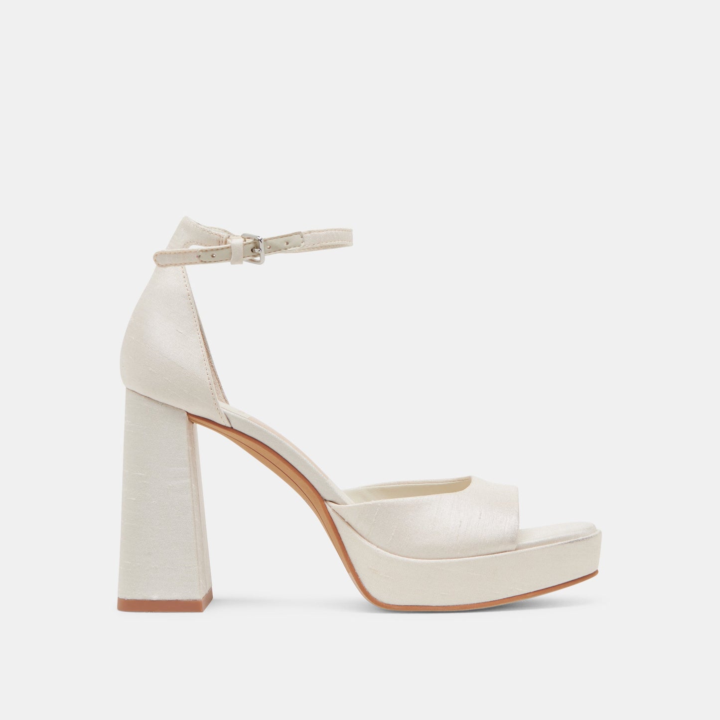 PANDRO HEELS WHITE SATIN Dolce Vita