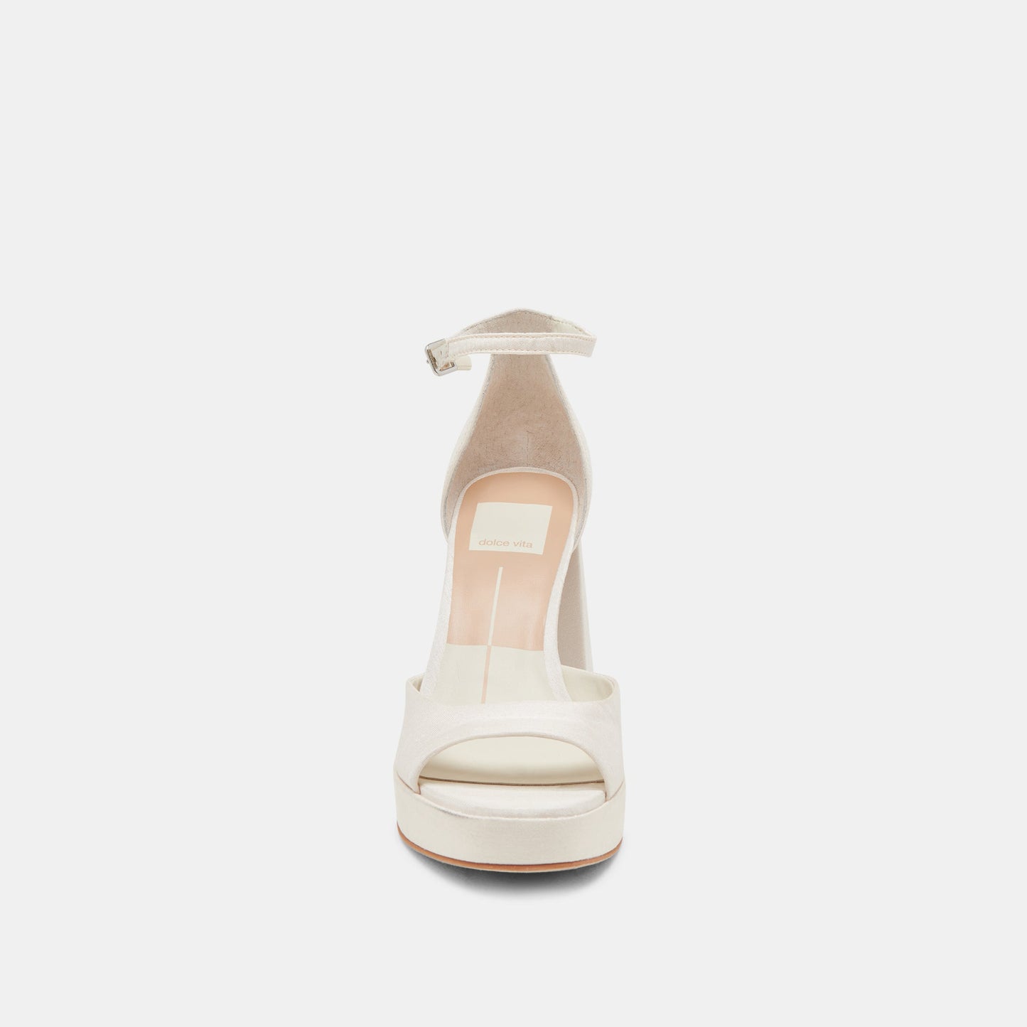 PANDRO HEELS WHITE SATIN Dolce Vita