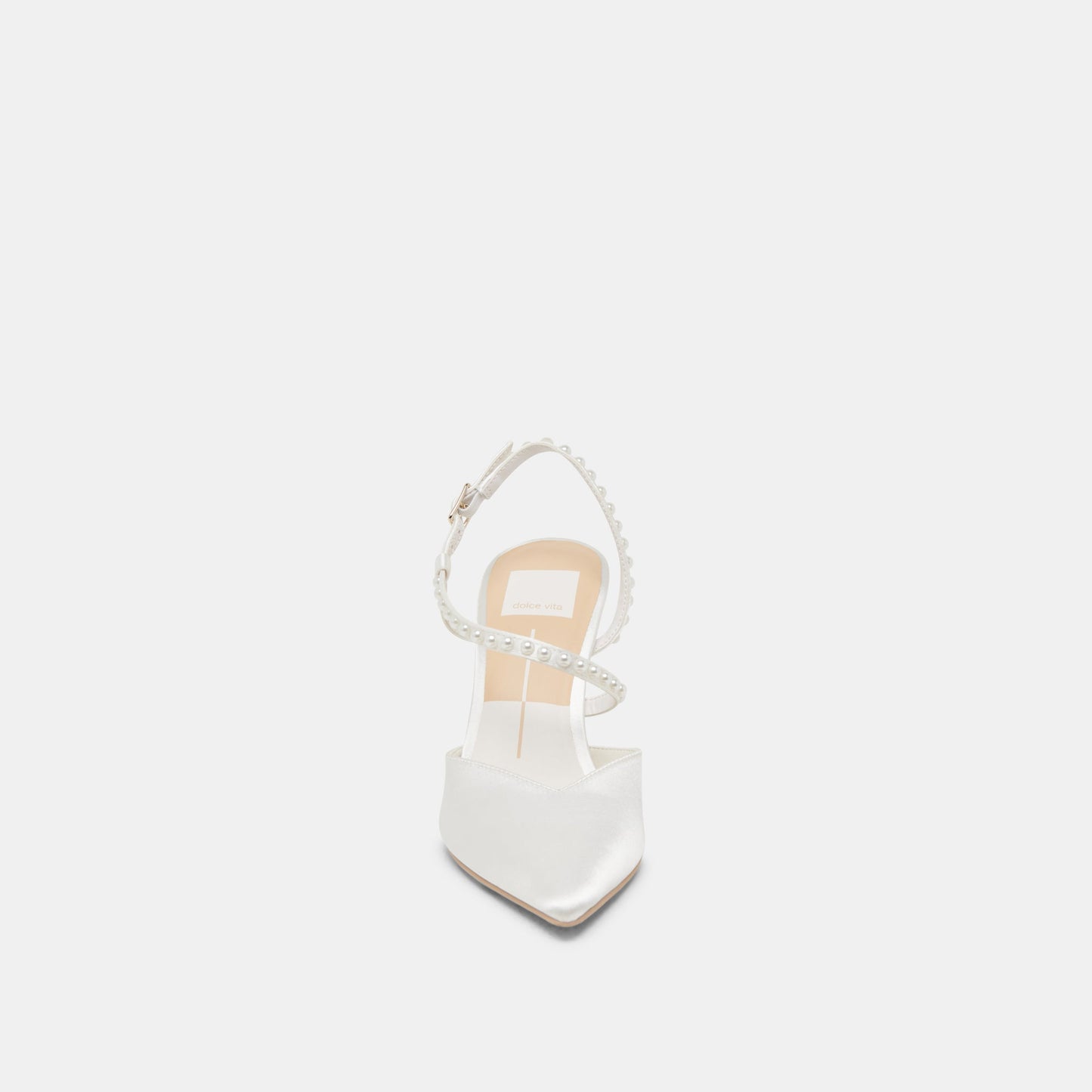 KAMRA PEARL HEELS TRUE WHITE SATIN Dolce Vita